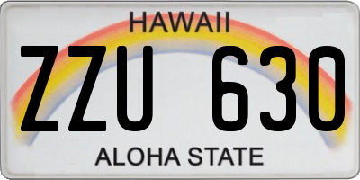 HI license plate ZZU630