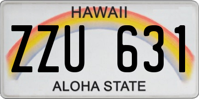 HI license plate ZZU631