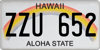 HI license plate ZZU652