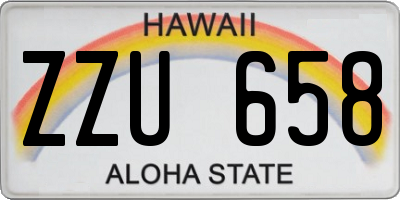 HI license plate ZZU658