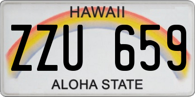 HI license plate ZZU659