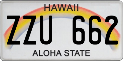 HI license plate ZZU662