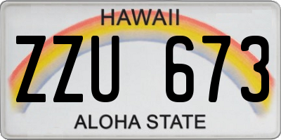 HI license plate ZZU673