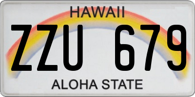 HI license plate ZZU679