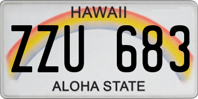 HI license plate ZZU683