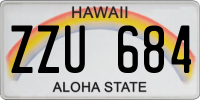 HI license plate ZZU684