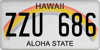 HI license plate ZZU686