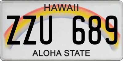 HI license plate ZZU689