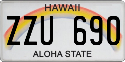 HI license plate ZZU690