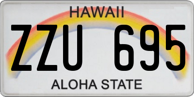 HI license plate ZZU695