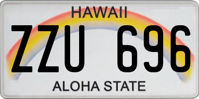 HI license plate ZZU696