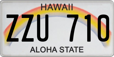 HI license plate ZZU710