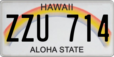 HI license plate ZZU714