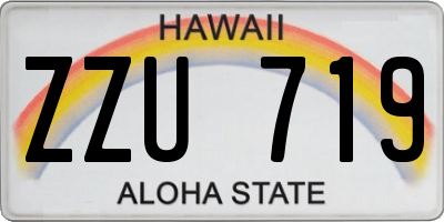 HI license plate ZZU719