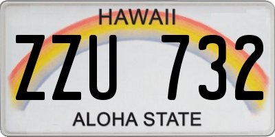 HI license plate ZZU732