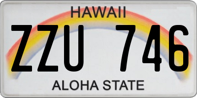 HI license plate ZZU746