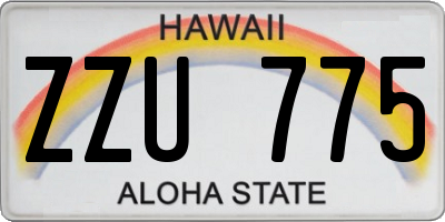 HI license plate ZZU775