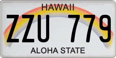 HI license plate ZZU779