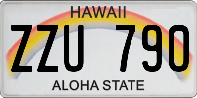 HI license plate ZZU790