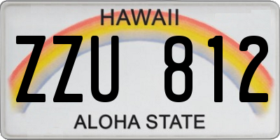 HI license plate ZZU812