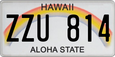 HI license plate ZZU814