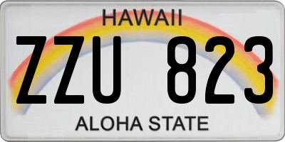 HI license plate ZZU823