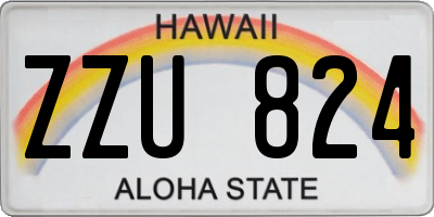 HI license plate ZZU824