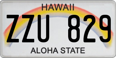 HI license plate ZZU829