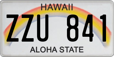 HI license plate ZZU841