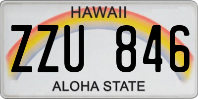 HI license plate ZZU846