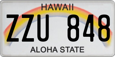 HI license plate ZZU848