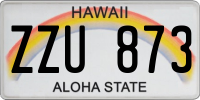 HI license plate ZZU873