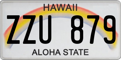 HI license plate ZZU879