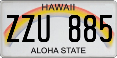 HI license plate ZZU885