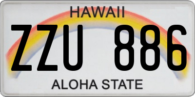 HI license plate ZZU886