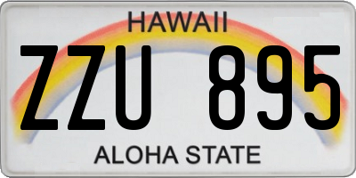 HI license plate ZZU895