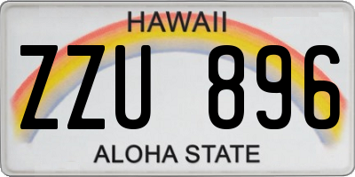 HI license plate ZZU896