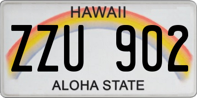 HI license plate ZZU902