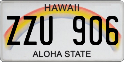 HI license plate ZZU906