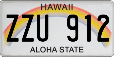 HI license plate ZZU912