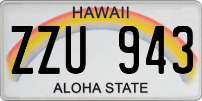 HI license plate ZZU943