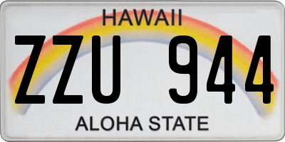 HI license plate ZZU944