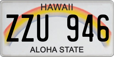 HI license plate ZZU946