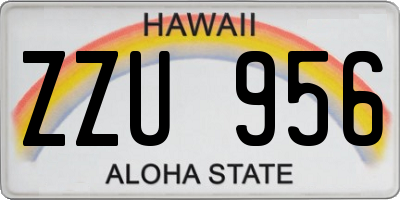 HI license plate ZZU956