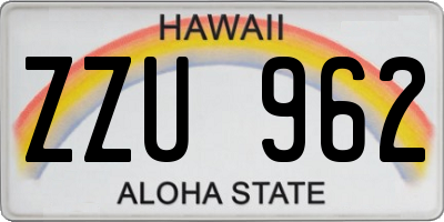 HI license plate ZZU962