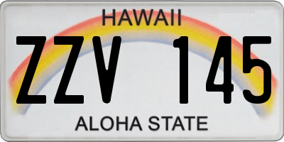 HI license plate ZZV145