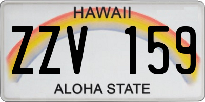 HI license plate ZZV159