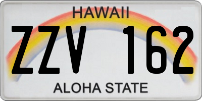 HI license plate ZZV162