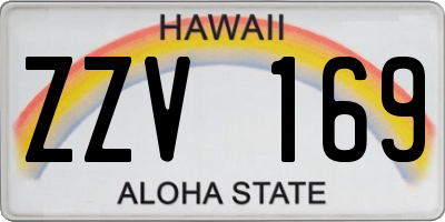 HI license plate ZZV169