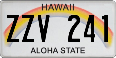 HI license plate ZZV241